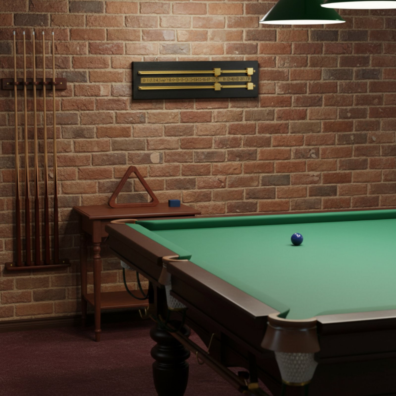 Sports Equipment Game - Placa de Pontuação de Bilhar em
