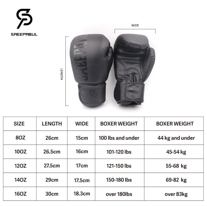 Luvas de boxe 8 10 12 14 16oz  - Boxing Glove Set avaliação e preço